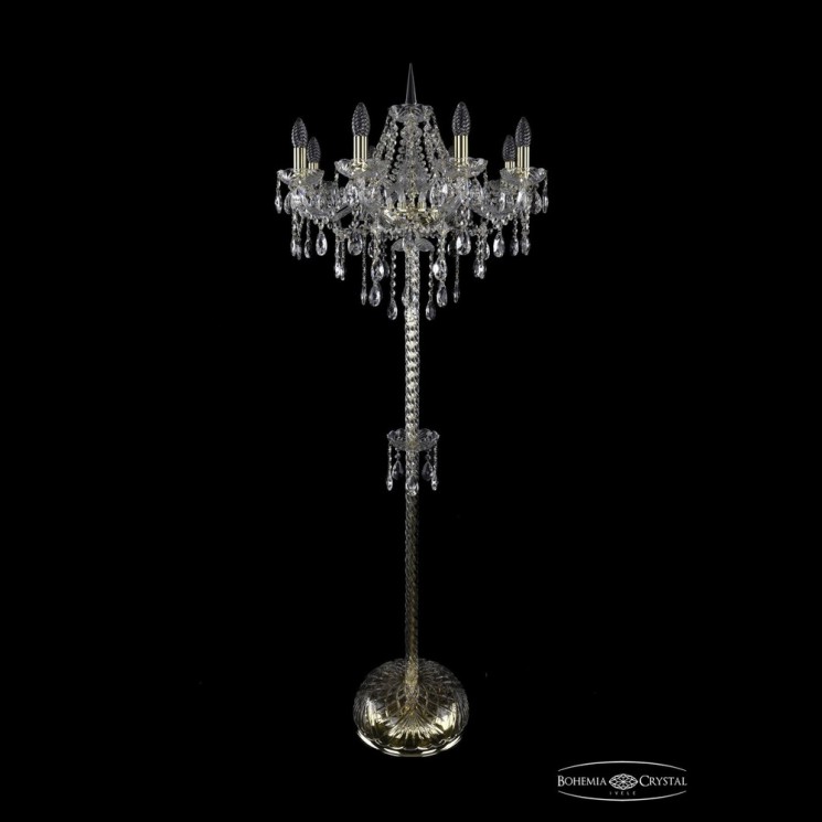 Торшер хрустальный 1415T2/8/200-160 G Bohemia Ivele Crystal (Стеклянный рожок)