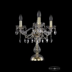 Настольная лампа 1413L/3/141-39 G Bohemia Ivele Crystal (Стеклянный рожок)