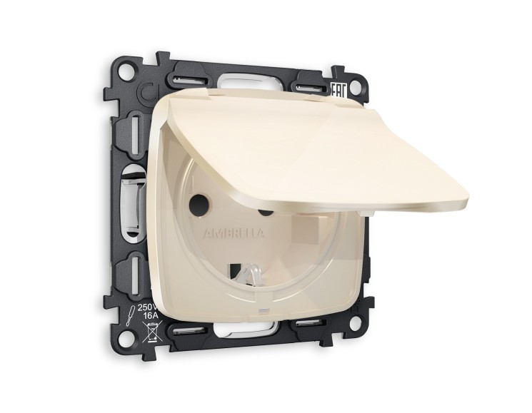 Ambrella Light Комплект механизма электрической розетки Ambrella Volt OMEGA MO308010