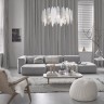 Умная подвесная люстра с фактурным стеклом                      Bogate's  324/8