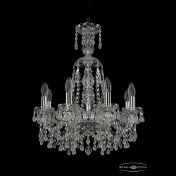 Люстра хрустальная 1410/8/160/XL-60 Ni V0300 Bohemia Ivele Crystal (Стеклянный рожок)
