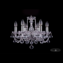 Люстра хрустальная 1402/6/141 Ni Balls Bohemia Ivele Crystal (Стеклянный рожок)