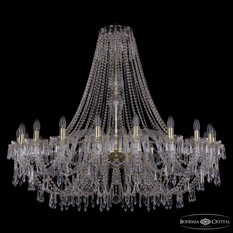 Люстра хрустальная 1403/20/460/h-114 G Bohemia Ivele Crystal (Стеклянный рожок)