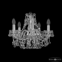 Люстра хрустальная 1409/5/141 Ni  Bohemia Ivele Crystal (Стеклянный рожок)