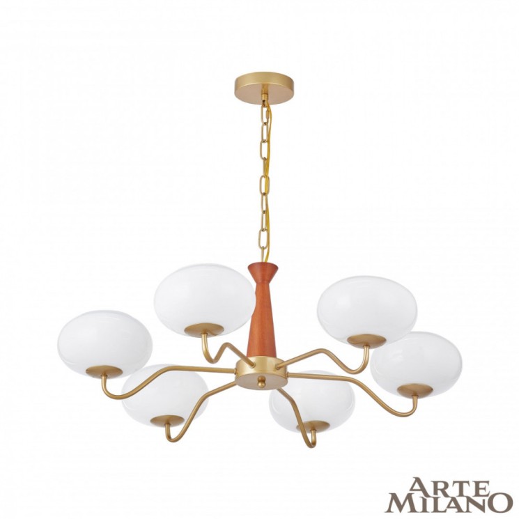 Люстра с плафонами шар 310166/D780/6 BS/WD Arte Milano (Подвесные)