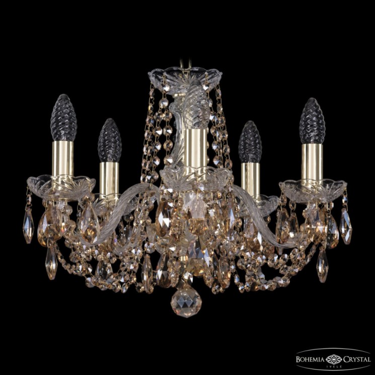 Люстра хрустальная 1402/5/141 G R721  Bohemia Ivele Crystal (Стеклянный рожок)