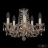 Люстра хрустальная 1402/5/141 G R721  Bohemia Ivele Crystal (Стеклянный рожок)