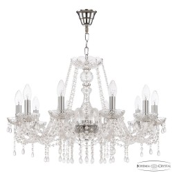 Люстра хрустальная 112/10/240 Ni V0300 Bohemia Ivele Crystal (Стеклянный рожок)