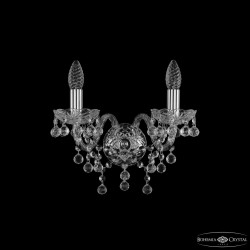 Бра хрустальные 1409B/2/141 Ni  Bohemia Ivele Crystal (Стеклянный рожок)