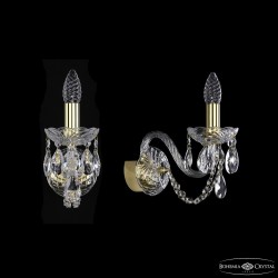 Бра хрустальные 1402B/1/160 G Bohemia Ivele Crystal (Стеклянный рожок)