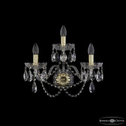 Бра хрустальные 1402B/2+1/195/XL G Bohemia Ivele Crystal (Стеклянный рожок)