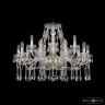 Люстра хрустальная 1413/10+5/300 G Bohemia Ivele Crystal (Стеклянный рожок)