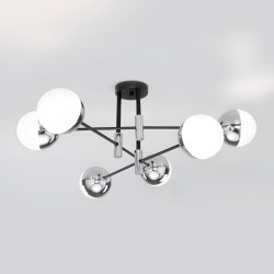 Умная потолочная люстра в стиле лофт                      Eurosvet  70129/6 хром Smart