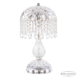 Настольная лампа хрустальная 14781L1/22 Ni Bohemia Ivele Crystal (С 2 лампочками и более)