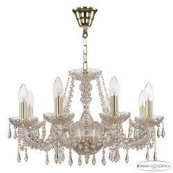 Люстра хрустальная 104/8/195 G Bohemia Ivele Crystal (Стеклянный рожок)