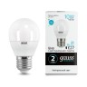 53220 Лампа Gauss LED Elementary Шар 10W E27 730lm 4100K 1/10/100