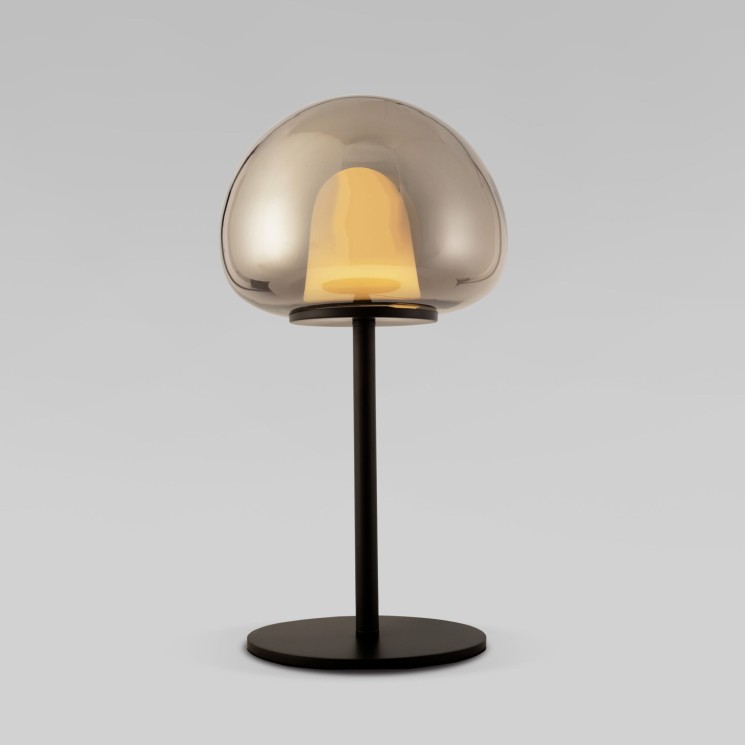 Настольный светодиодный светильник со стеклянным плафоном                      Eurosvet  90326/1 черный