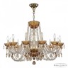 Люстра с цветным хрусталём 5402/12/300 G Amber/M-1G K721 Bohemia Ivele Crystal (5402)