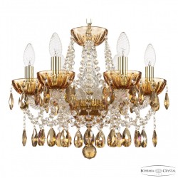 Люстра с цветным хрусталём 5413/6/141 G Amber/M-1H K777 Bohemia Ivele Crystal (5413)