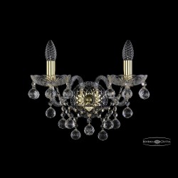 Бра хрустальные 1409B/2/160/XL G Bohemia Ivele Crystal (Стеклянный рожок)