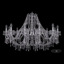 Люстра хрустальная 1403/12/360 Ni Bohemia Ivele Crystal (Стеклянный рожок)