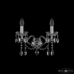 Бра хрустальные 1413B/2/165 Ni  Bohemia Ivele Crystal (Стеклянный рожок)