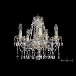 Люстра хрустальная 1413/5/141 G Bohemia Ivele Crystal (Стеклянный рожок)