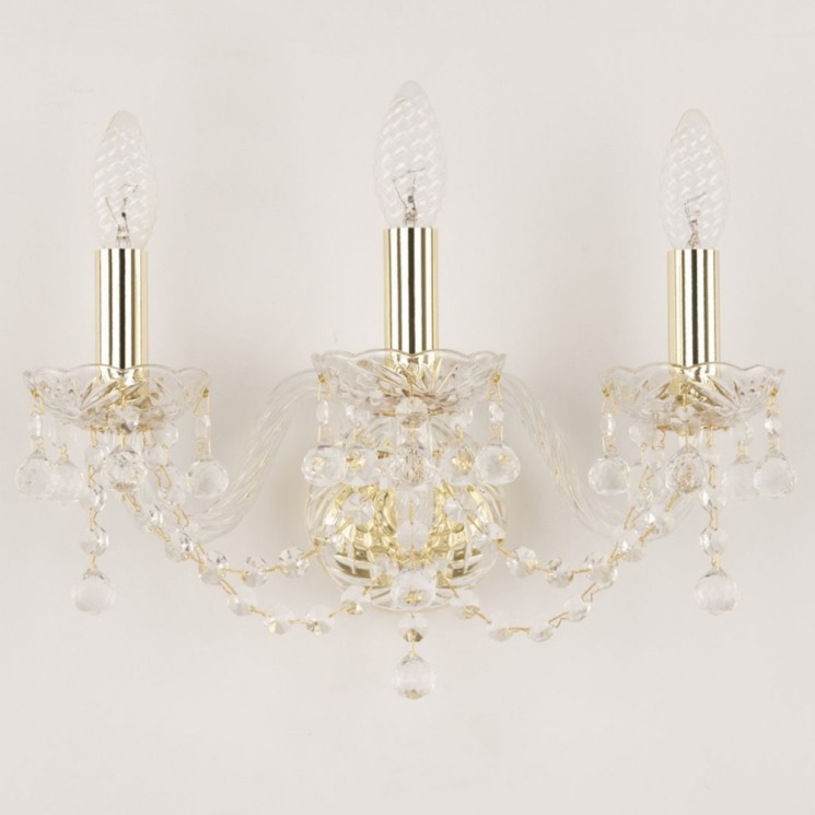 Бра хрустальные 108B/3/141 G Bohemia Ivele Crystal (Стеклянный рожок)
