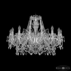 Люстра хрустальная 1411/16/300 Ni  Bohemia Ivele Crystal (Стеклянный рожок)