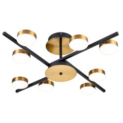 Escada 10266/8 LED*120W Black/Brass
