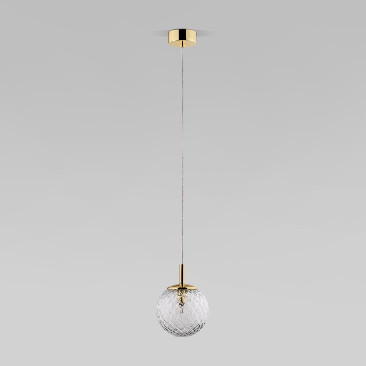 Подвесной светильник со стеклянным плафоном                      TK Lighting  759 Cadix Gold