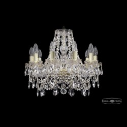 Люстра хрустальная 1411/10/160 G Bohemia Ivele Crystal (Стеклянный рожок)