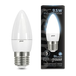 Светодиодная лампа Gauss Свеча 9,5W 950Lm 4100K E27 103102210103102210_GAUSS