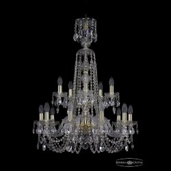 Люстра хрустальная 1402/10+5/240/XL-90/2d G Bohemia Ivele Crystal (Стеклянный рожок)