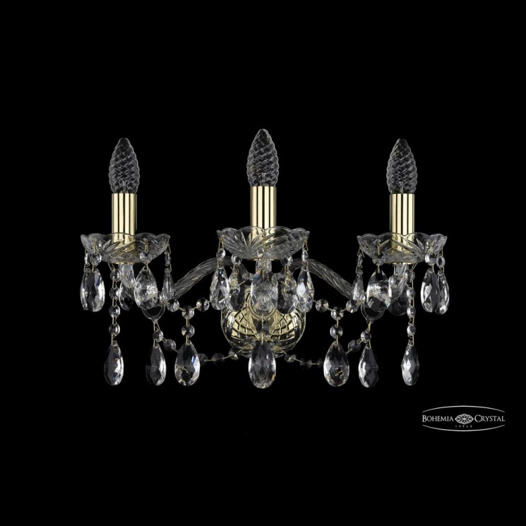 Бра хрустальные 1413B/3/165 G Bohemia Ivele Crystal (Стеклянный рожок)