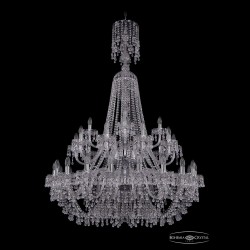 Люстра хрустальная 1410/20+10+5/400/XL-160/2d Ni V0300 Bohemia Ivele Crystal (Стеклянный рожок)