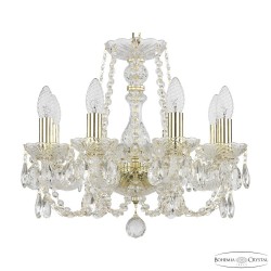 Люстра хрустальная 101/8/141 G Bohemia Ivele Crystal (Стеклянный рожок)
