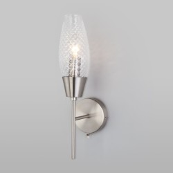 Настенный светильник со стеклянным плафоном                      Eurosvet  60140/1 сатин-никель