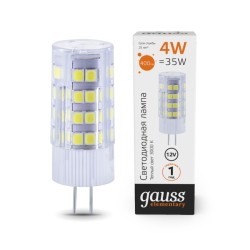 Светодиодная лампа Gauss ELEMENTARY 4W 400Lm 3000K G4 1071410714_GAUSS