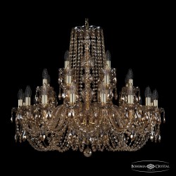 Люстра хрустальная 1402/16+8+4/300 G M721 Bohemia Ivele Crystal (Стеклянный рожок)
