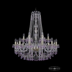 Люстра хрустальная 1410/12+6/300/h-95 G V7010 Bohemia Ivele Crystal (Стеклянный рожок)
