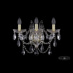 Бра хрустальные 1411B/3/160/XL G Bohemia Ivele Crystal (Стеклянный рожок)
