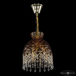 Подвесной светильник с цветным хрусталём 5478/22 G Amber/M-1F Drops Bohemia Ivele Crystal (5478)