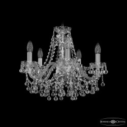 Люстра хрустальная 1409/5/160 Ni  Bohemia Ivele Crystal (Стеклянный рожок)