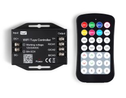 Ambrella Light Контроллер WIFI Tuya для лент RGB c радио пультом 2.4G 24A 12V 288W/ 24V 576W GS GS11551