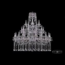 Люстра хрустальная 1413/20+10+5/360/3d Ni Bohemia Ivele Crystal (Стеклянный рожок)
