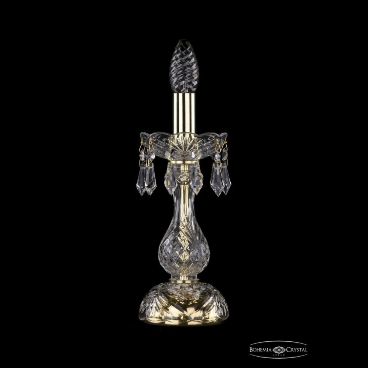 Настольная лампа 1403L/1-27 G Bohemia Ivele Crystal (Стеклянный рожок)