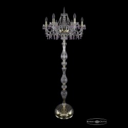 Торшер хрустальный 1410T1/6/195-160 G V7010 Bohemia Ivele Crystal (Стеклянный рожок)