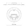 LED модуль с драйвером и линзованным рассеивателем на магнитах NOVOTECH 357749