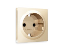 Ambrella Light Лицевая панель для электрической розетки с заземлением со шторками QUANT Ambrella Volt ALFA AP6070
